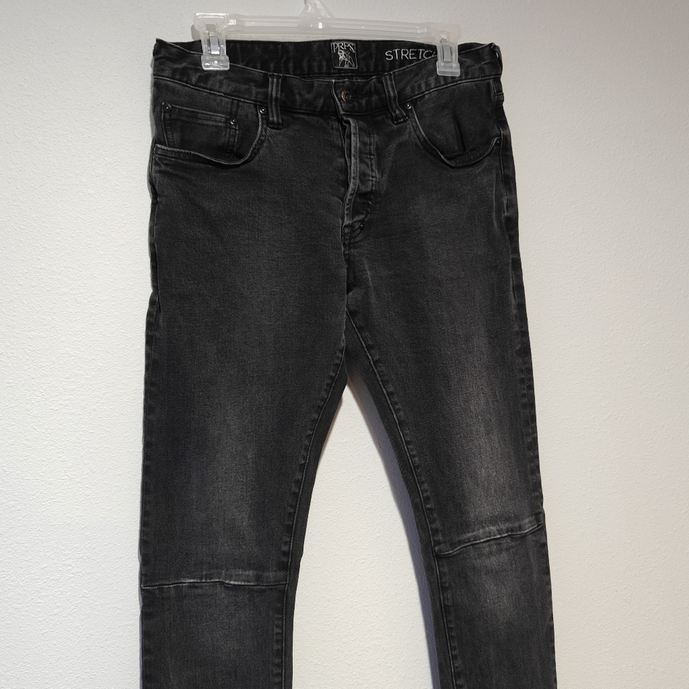 Prps Biker Moto Jeans 31 Windsor Le Sabre Fit Dark Gray